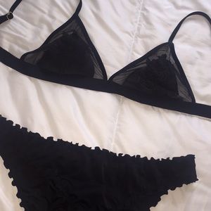 WORN ONCE Black Bikini Set